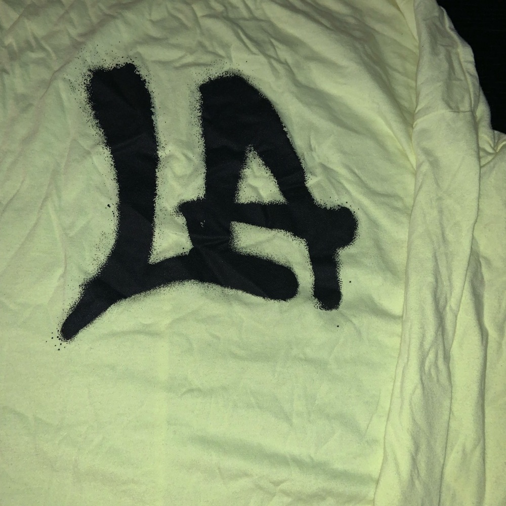 neon yellow LA long sleeve